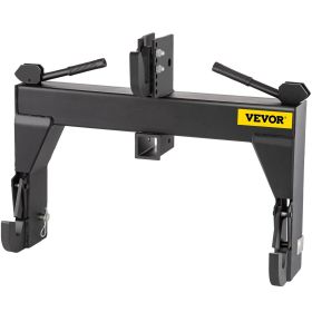 VEVOR 3-Point Quick Hitch; 3000 LBS Lifting Capacity Tractor Quick Hitch; 28.31" Between Lower Arms Attachments Quick Hitch