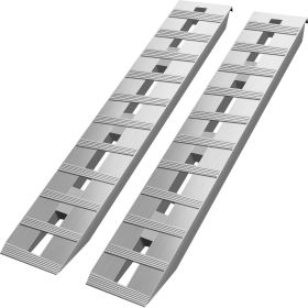 VEVOR 60'' X 12'' Aluminum Trailer Ramps 6000LBS Total Beavertail Hook End 1 Pair 2 Ramps