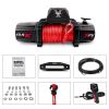 X-BULL Electric Winch XPV 13500 LBS 12V Synthetic Red Rope New Arrival Jeep Towing Truck 4WD