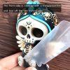 1pc Winged Skull Halloween Car Pendant Car Interior Decoration Holiday Decoration Pendant Christmas Tree Decoration Keychain Gift