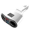 3.1A Dual USB Car Charger 2 Port LCD Display 12-24V Cigarette Socket Lighter Fast Car Charger Power Adapter Car Styling