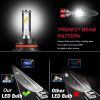 Saber-X LED Headlight Bulbs Conversion Kit,DOT Approved D6 Series CSP Chips Adjustable Beam Light Bulb With Fans Sets - 6000LM 6000K Cool White