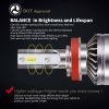 Saber-X LED Headlight Bulbs Conversion Kit,DOT Approved D6 Series CSP Chips Adjustable Beam Light Bulb With Fans Sets - 6000LM 6000K Cool White