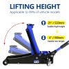 Floor Jack, 3.5 Ton Low Profile Floor Jack, Heavy-Duty Steel Racing Floor Jack with dual Piston Quick Lift Pump, Floor Jack Lifting Range 4"-21"