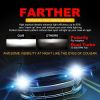 Saber-X LED Headlight Bulbs Conversion Kit,DOT Approved D6 Series CSP Chips Adjustable Beam Light Bulb With Fans Sets - 6000LM 6000K Cool White