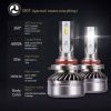 Saber-X LED Headlight Bulbs Conversion Kit,DOT Approved D6 Series CSP Chips Adjustable Beam Light Bulb With Fans Sets - 6000LM 6000K Cool White